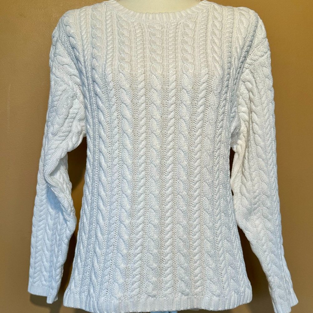 Eddie Bauer chunky cable knit sweater - s/p
